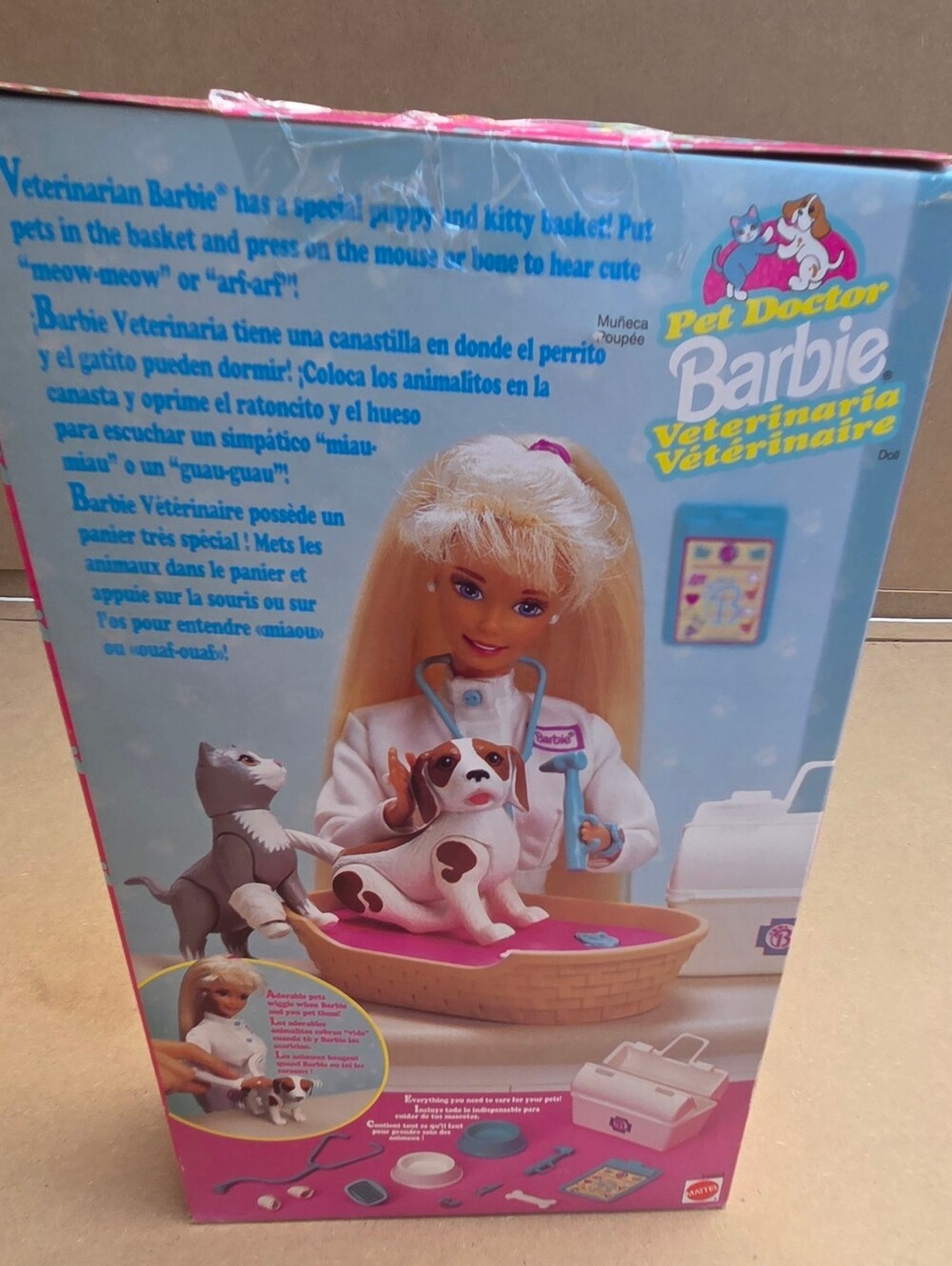 Vintage 1996 Pet Doctor Barbie Doll NIB - Mattel #14604 - Picture 3 of 6